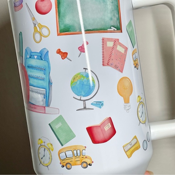 Teacher 40 oz Tumbler/Water bottle/Mug with handle and straw.Birthday gifts for - Picture 8 of 10